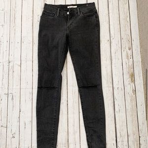 Levi’s 710 Super Skinny Black Jeans